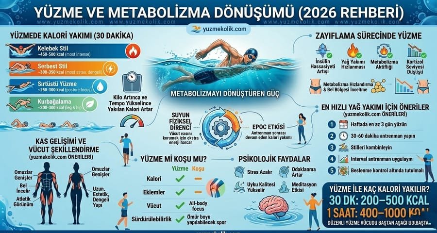 Yüzme Kaç Kalori Yakar? Metabolizma ve Yağ Yakımı