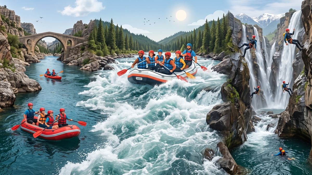 Rafting ve canyoning — nehir macerası
