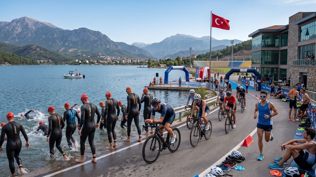 Triatlon — yüzme, bisiklet, koşu
