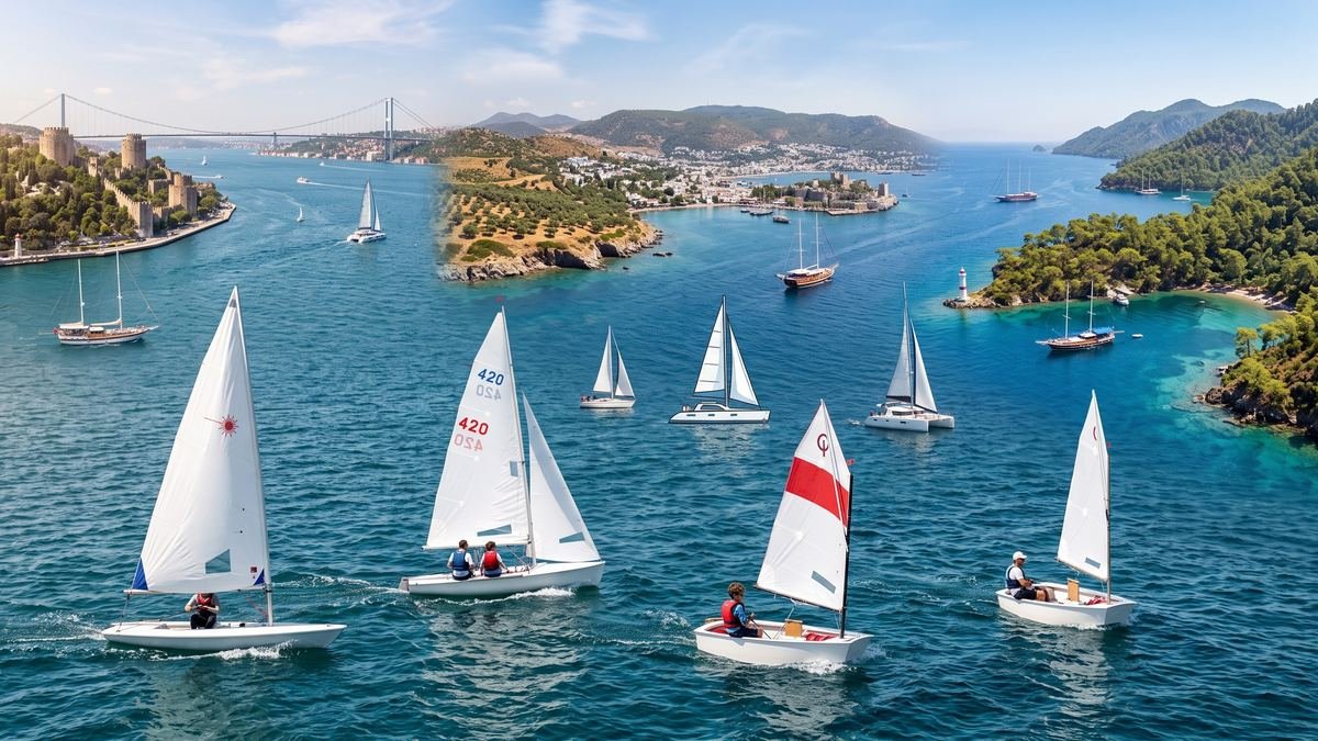 Yelken sporu — denizde yelkenli tekne